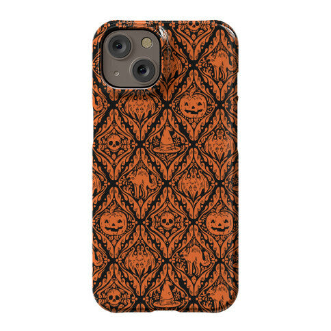 Spooky Vintage Halloween Pattern Phone Case